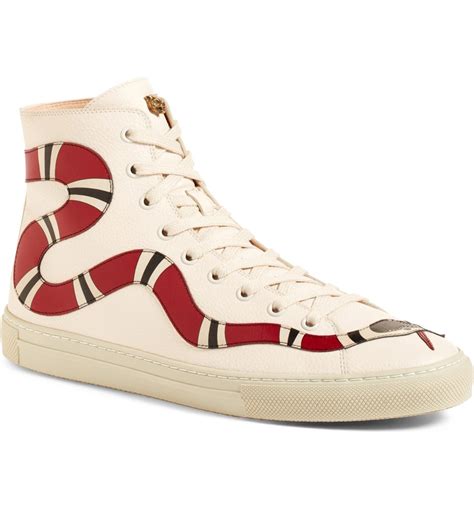 gray gucci high top sneakers|gucci snake high top sneakers.